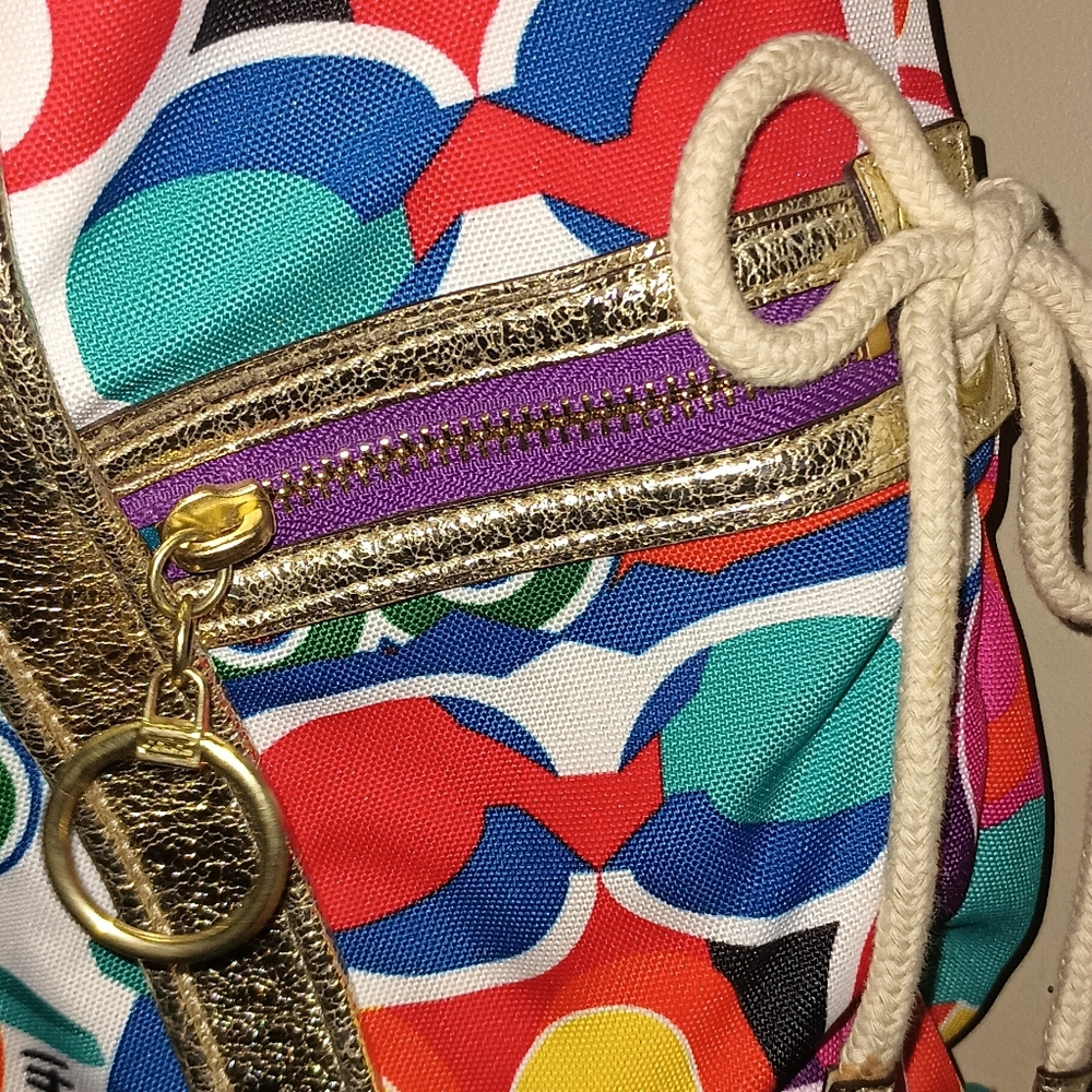 Vintage Coach Colorful Handbag - Picture 4 of 9